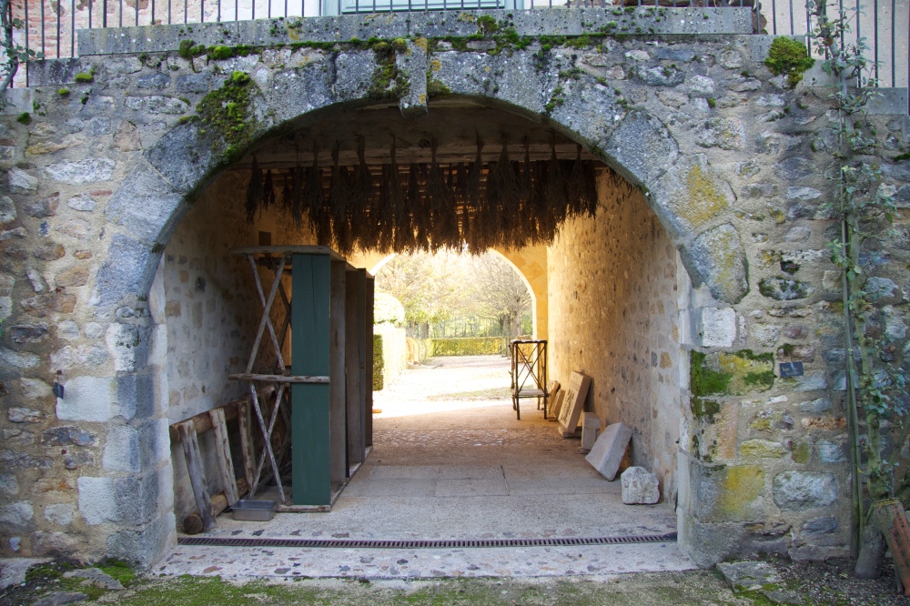 view through arch entrance